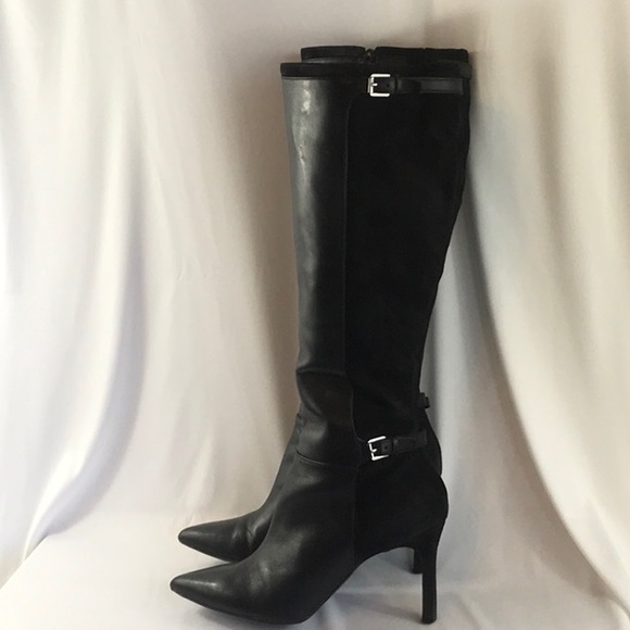Lauren Ralph Lauren Shoes - High heel leather boots women’s size 8 knee high